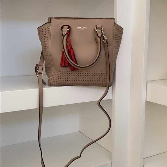 Coach Legacy Perforated Mini Tanner Bag - Tan - Picture 2 of 7